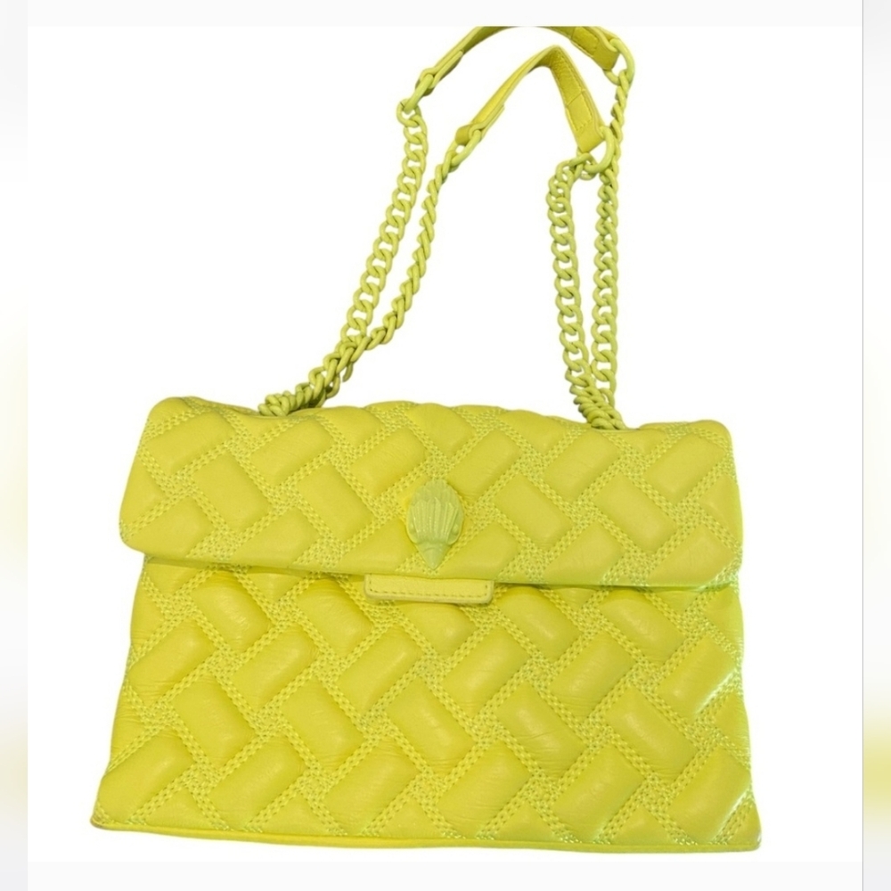 Kurt Geiger Yellow Quilted Bag - Picture 2 of 14